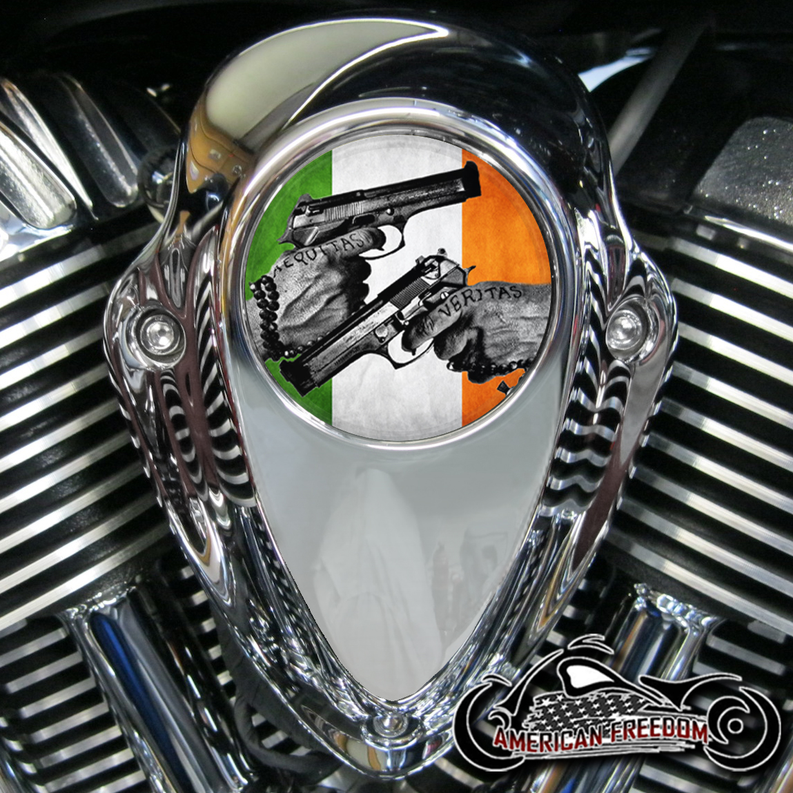 Indian Thunder Stroke Horn Insert - Boondock Saints Flag